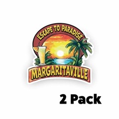 MARGARITAVILLE DECAL STICKER USA MADE TRUCK HELMET VEHICLE WINDOW CAR MULTI PACK