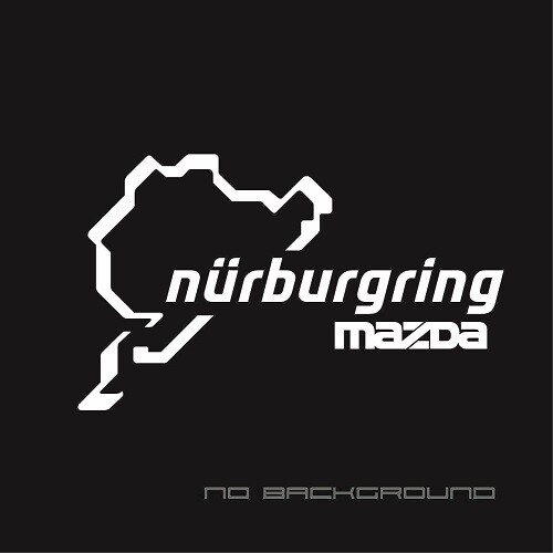 Mazda Nurburgring Decal Sticker logo Pair
