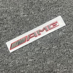 3D CHROME Red AMG Number Letters Rear Trunk Badge Emblem for Mercedes Benz