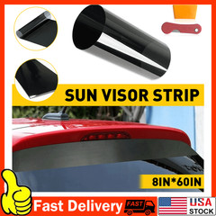 Sun Strip Visor Vinyl Premium 60″x8″ Windshield Banner Cast PVC Film Decal