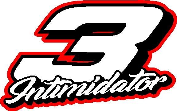3 Dale Earnhardt Intimidator Nascar racing vinyl decal sticker 5″x 8″