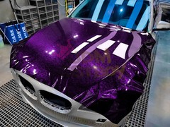 ESSMO PET Marble Forged Gloss Carbon Fiber Royal Purple Vehicle Vinyl Wrap Decal