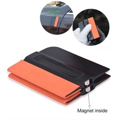 2PCS Felt Edge Squeegee Soft Car Vinyl Wrap Application Window Tint Tools Magnet