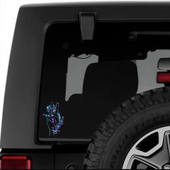 BOHO HAND FLORAL PEACE SIGN CAR WINDOW DECAL WATERPROOF VINYL DECAL STICKER