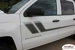2000-2018 Chevy Silverado Track XL 3M Pro Vinyl Side Door Stripe Decals Graphic
