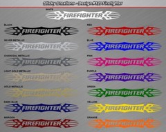 #120 FIREFIGHTER Decal Sticker Windshield Window Vinyl Graphic Car Firefighter