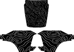 HOOD New Graphic Compatible with Ram Rebel Topographic Hood Truck Vinyl Decal