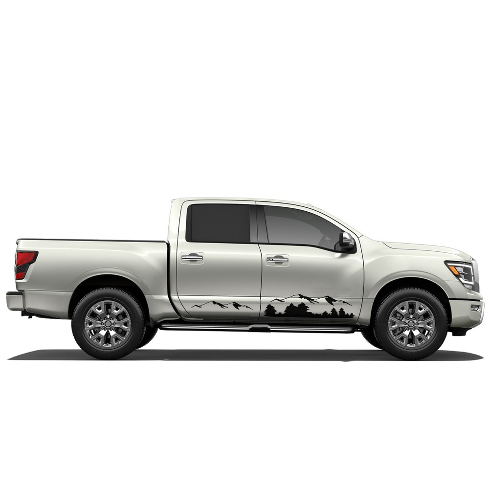 Lower door mountains graphics stickers decal compatible with Nissan Titan