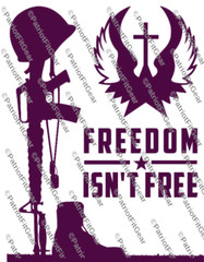 Freedom isn’t free,9″x12″,Flag,Veterans,Military,Support Our Troops,Vinyl Decal