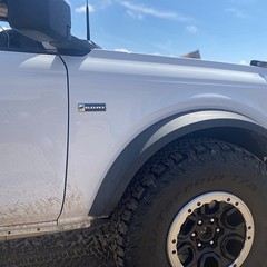 Ford Black on Chrome G.O.A.T. Badge for Bronco and Bronco Sport (1 Count)
