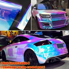 Holographic Car Metal Rainbow Mirror Chameleon Chrome Film Vinyl Wrap Sticker US