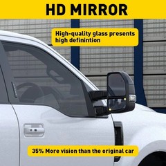 1/2Set For 2015-2022 250 F150 350 450 Tow 550 Mirror Glass Lower Heated Passenge