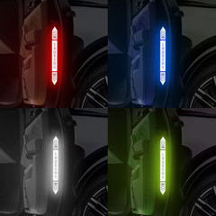 Set of 4 – Car Door Safety Reflective Warning Stickers – Universal Auto Decals
