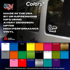Florida Vibes Decal Sticker Vinyl Graphics – 6.5 x 3.9 inch