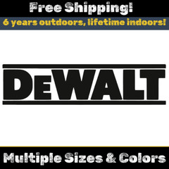 DEWALT Tools Vinyl Decal – Tool box, Drill, Impact, Saw, Sticker, Truck. Car