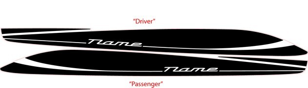 FOR: Hyundai Veloster 2011-2018 Vinyl Graphics Stripes Kit Decals MENTUM by AGP