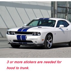 78″ Hood Roof Rally Racing Stripe Decal Stickers For Ford Mustang Chevy Camaro
