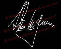 NEW Steve McQueen Signature Vinyl Decal Sticker Autograph BADASS actor, movies