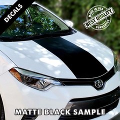 Toyota Corolla LE Pre-Cut Center Hood Stripes Decals Vinyl 2014 to 2017 |45
