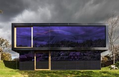 Purple Chrome Window Tint One Way Mirror Film UV Heat Reflective Home Office DIY