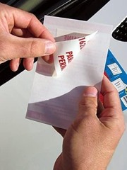 Durable Windshield Sticker Applicator with 4 Rectangular Sheets Included