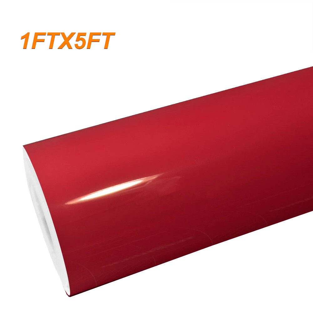 Premium Ultra Gloss PET Liner Rouge Red Vinyl Wrap Air Release Bubble Free