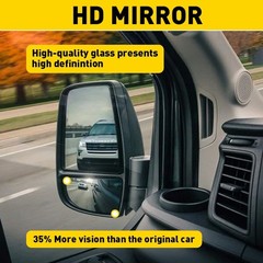1/2Set Mirror Glass Lower Convex Driver Side LH fit Ford Transit 150 250 350 201