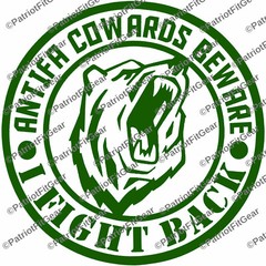ANTIFA Cowards Beware,I Fight Back,F*ck ANTIFA,Domestic Terrorist,Vinyl Decal