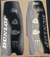 Combo ODI Number Plate Decal & Tuttio Fork Guard Decal – As Is – Item#37