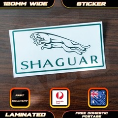 Shaguar Jaguar Style Parody Sticker Decal Bumper Funny Car Window Man Cave