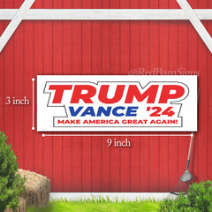 TRUMP VANCE 2024 Bumper Stickers Vinyl – Water- resistant