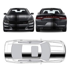 Racing Stripes & pinstripes [3x] 2″ , 11″, 2″ x 68″ Self Healing Vinyl Fits All