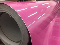 High Gloss Pink Vinyl Car Auto Vehicle Wrap Film Sticker Decal Sheet Roll