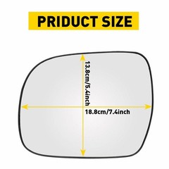 1/2Set Driver Left Mirror Power Side Glass Fits Lexus 2004-09 RX300 RX330 RX350