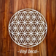 Flower of Life Sacred Geometry Vinyl Sticker Car Decal – High-Quality 5.5×5.5″
