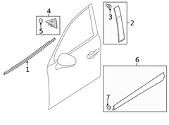 Genuine Mazda Door Applique DGJ1-50-M10A
