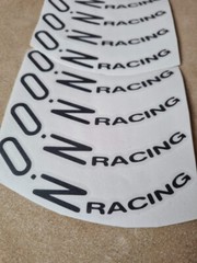 8pcs Oz Racing Wheels Sticker Black Vinyl Decal