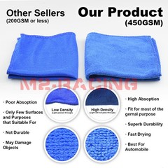 3pcs Microfiber Cleaning Cloth Towel Rag Car Polishing No Scratch Auto Detailing