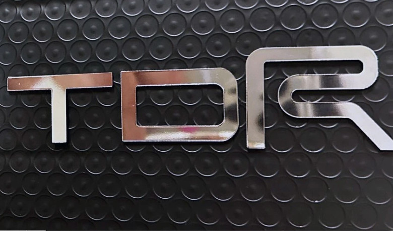 CHROME RAISED TRD UPPER FRONT GRILLE LETTERS FITS TOYOTA TUNDRA 2022 2023 24 25