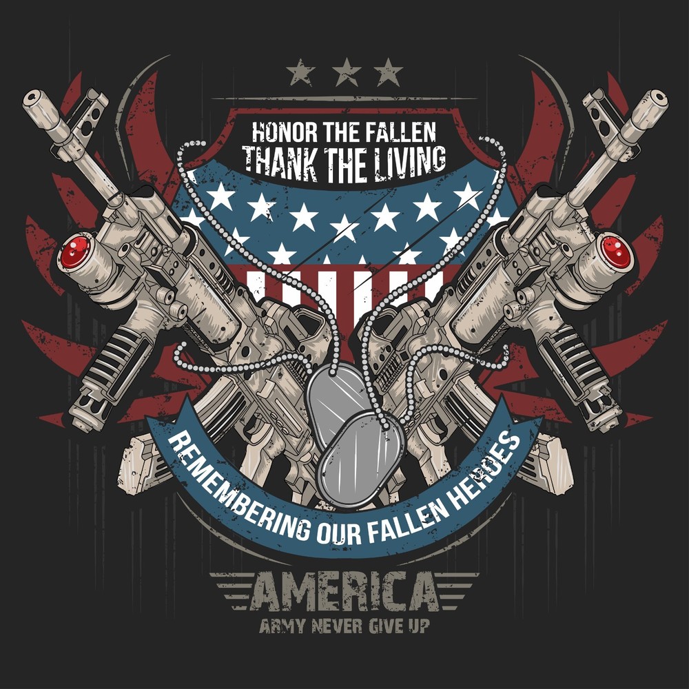 AMERICAN HONOR THE FALLEN THANK + Vynil Decal 6 Years + Resistance Stickers