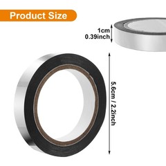 Grevosea 4 Rolls Metallic Mirror Tape, 65Ft DIY Graphic Art Tape 65Ft, Silver