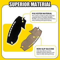 For Hyundai Tucson 16-18 Car Dashboard Cover Mat Pad Interior Black Protect 1-5X