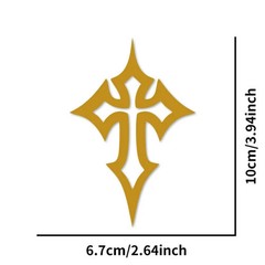 Creative Cross Pattern Motorcycle Sticker Waterproof Vinyl Decal Racing Helmet