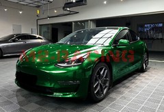PET Squadron Carbon Fiber Gloss Emerald Green Car Vehicle Vinyl Wrap Decal Sheet
