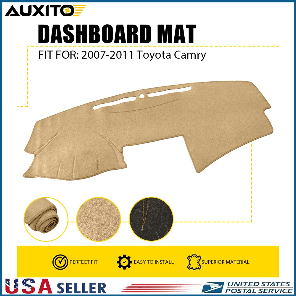 Black Gray Beige Dashboard Mat Cover Pad For Toyota Camry 2007-2011 Non-Slip