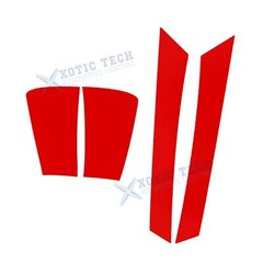 For Subaru WRX STI 2015-2021 Set Red Fender Air Flow Vent Precut Sticker Overlay