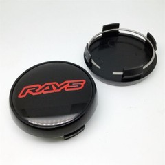 4pcs 60 mm for RAYS Black Red Alloy Wheel Center Caps Hub Caps Rim Caps Rim TE37