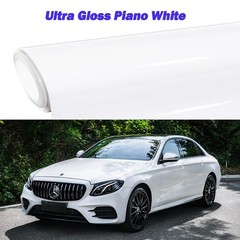 60″x60″ Ultra Gloss PET Liner White Vinyl Wrap Air Release Bubble Free 5FT x 5FT