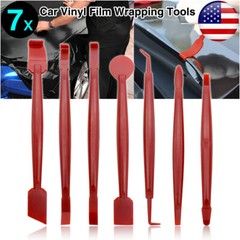 X7 Car Wrap Vinyl Tools Kit 3D Carbon Fiber Decal Film Squeegee Felt Kit DIY