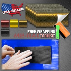 PET Honeycomb Carbon Fiber Satin Vinyl Wrap For GMC Bowtie Emblem Overlay Film